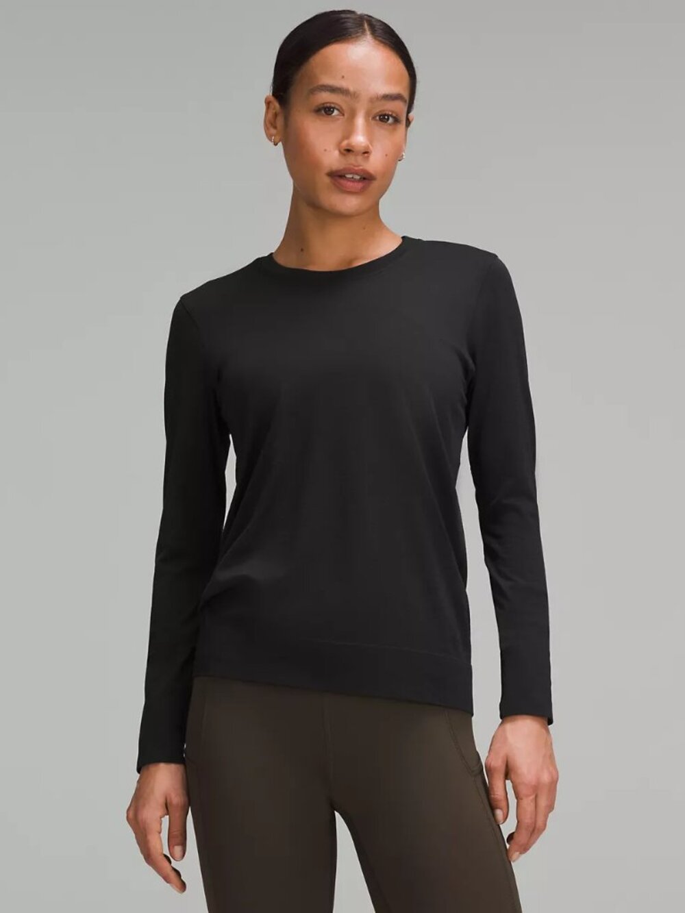 Lululemon Swiftly Relaxed Long Sleeve 2.0 Black Size 14 Like New Tag Included
